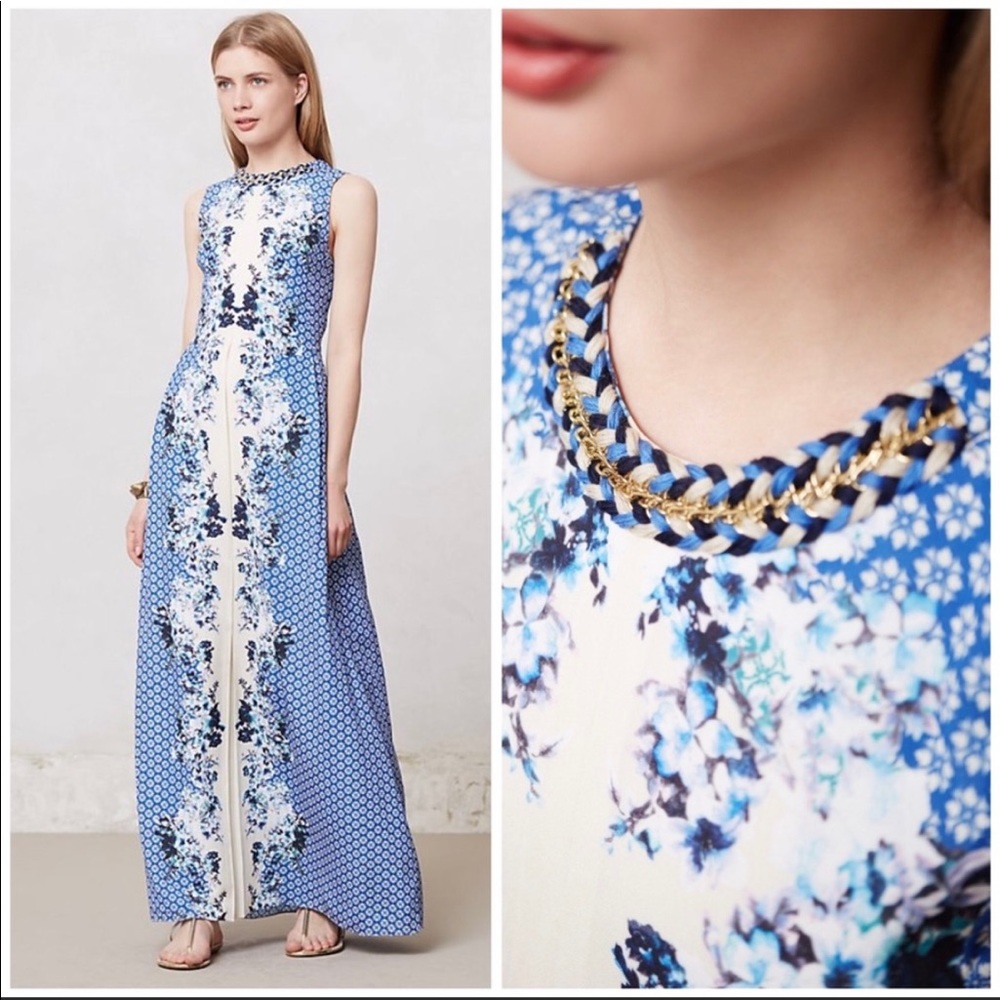 Anthropologie Ranna Gill floral dress sz small